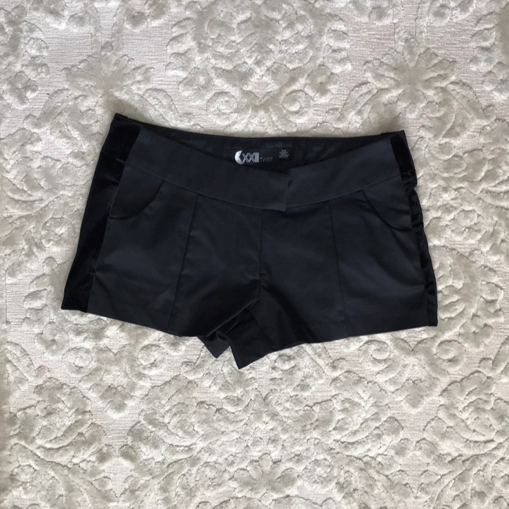 Black party shorts